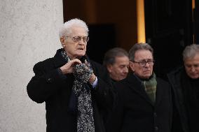 Claude Allegre Funeral - Paris