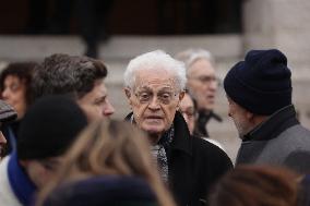 Claude Allegre Funeral - Paris