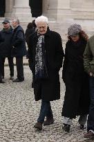 Claude Allegre Funeral - Paris