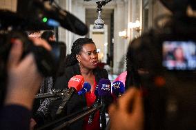 Presser on the motion of censure voting at the National Assembly in Paris FA