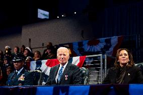 President Joe Biden Attends Commander in Chief Farewell Ceremony in Arlington, Virginia