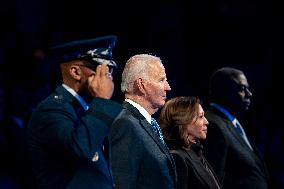 President Joe Biden Attends Commander in Chief Farewell Ceremony in Arlington, Virginia