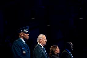 President Joe Biden Attends Commander in Chief Farewell Ceremony in Arlington, Virginia