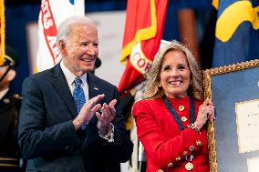 President Joe Biden Attends Commander in Chief Farewell Ceremony in Arlington, Virginia