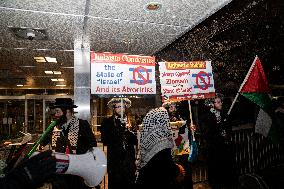 Protester Showed Up At The State Department  To Celebrate The Seizing Fire Deal