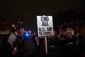 Protester Showed Up At The State Department  To Celebrate The Seizing Fire Deal
