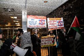 Protester Showed Up At The State Department  To Celebrate The Seizing Fire Deal