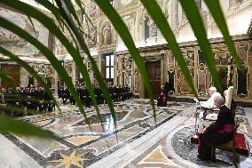 Pope Francis In Private Audience - Vatican