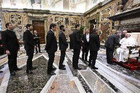 Pope Francis In Private Audience - Vatican