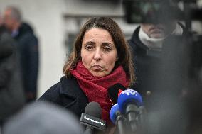 Presser after a meeting on pensions in Paris FA