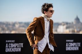 ''A Complete Unknown'' Photocall In Rome