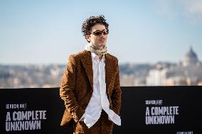 ''A Complete Unknown'' Photocall In Rome