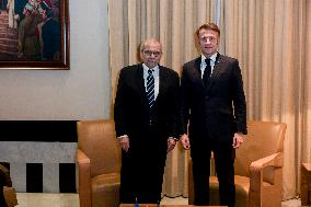 Macron Meets Nawaf Salam - Beirut