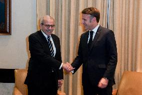 Macron Meets Nawaf Salam - Beirut