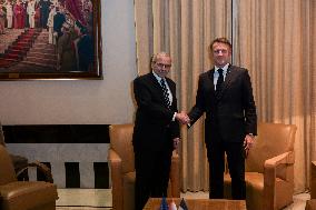 Macron Meets Nawaf Salam - Beirut