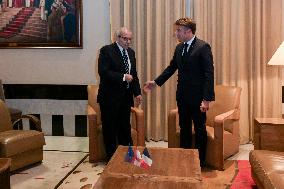 Macron Meets Nawaf Salam - Beirut