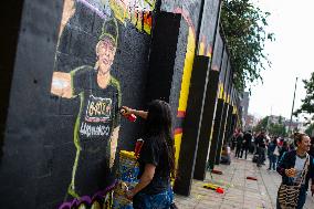 Mural in Honor to Dissapeared People from 2002 to 2008