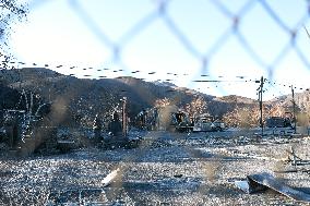 Disaster Areas Of Pacific Palisades After The Wildfire - CA
