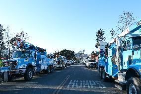 Disaster Areas Of Pacific Palisades After The Wildfire - CA