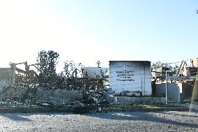 Disaster Areas Of Pacific Palisades After The Wildfire - CA