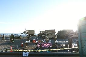 Disaster Areas Of Pacific Palisades After The Wildfire - CA