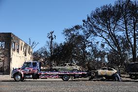 Disaster Areas Of Altadena After The Passage Of Eaton Fire - LA