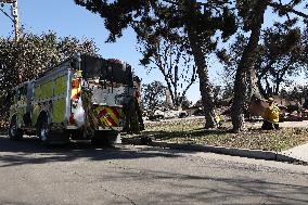 Disaster Areas Of Altadena After The Passage Of Eaton Fire - LA