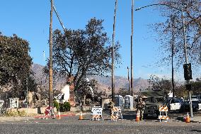 Disaster Areas Of Altadena After The Passage Of Eaton Fire - LA