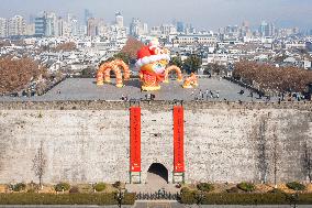 Giant Spring Festival Couplets in Nanjing