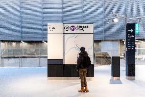 Illustration of the Parisian metro station Villejuif Gustave Roussy - Villejuif AJ