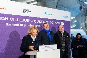 Opening of the Villejuif metro stop - Gustave Roussy - Villejuif AJ