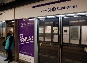 The Olympic Extension Of The Metro Line 14 Is Now 100% Operational - Paris