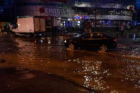 Aftermath Of Russian Missile Strike In Central  Kyiv