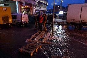 Aftermath Of Russian Missile Strike In Central  Kyiv