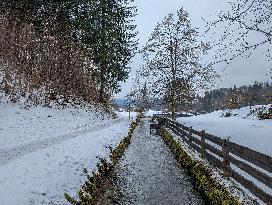 Winter Landscape In Bavaria