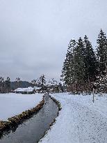 Winter Landscape In Bavaria