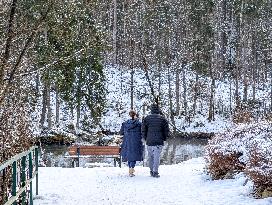 Winter Landscape In Bavaria