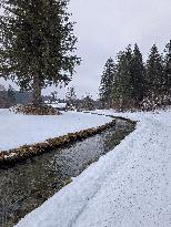 Winter Landscape In Bavaria