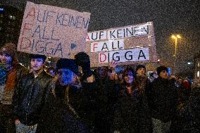 Protesters Against Far-right Alternative Für Deutschland (AfD) Party
