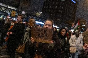 Protesters Against Far-right Alternative Für Deutschland (AfD) Party