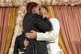 MFW - JordanLuca’s Design Duo Just Got Married At Their Show