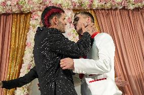 MFW - JordanLuca’s Design Duo Just Got Married At Their Show