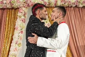 MFW - JordanLuca’s Design Duo Just Got Married At Their Show