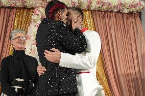 MFW - JordanLuca’s Design Duo Just Got Married At Their Show