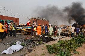 Over 70 People Lost Their Lives In Petrol Tanker Fire In Dikko, Nigeri State Nigeria