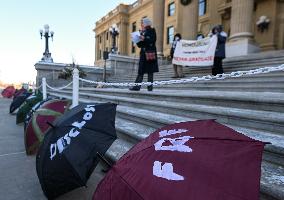 Pro-Palestinian Protest In Edmonton