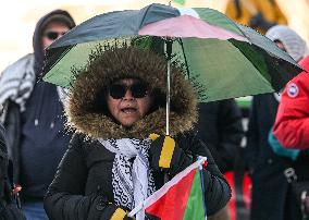 Pro-Palestinian Protest In Edmonton