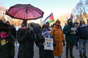 Pro-Palestinian Protest In Edmonton