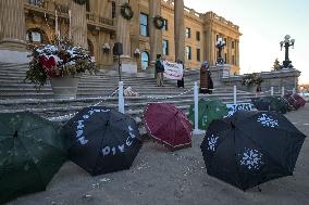 Pro-Palestinian Protest In Edmonton