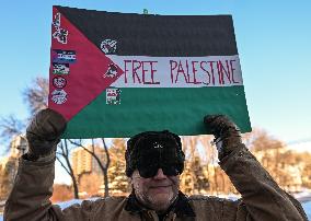 Pro-Palestinian Protest In Edmonton